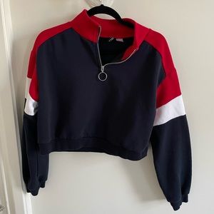 half zip size m sweatshirt